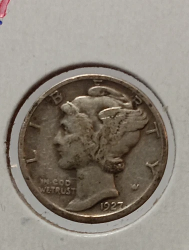 👉1927 MERCURY DIME  Vf/xf  M/28