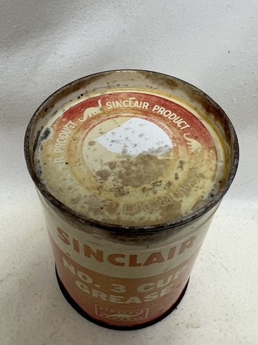 Sinclair No 3 Cup Grease Full Vintage - Picture 5 of 7