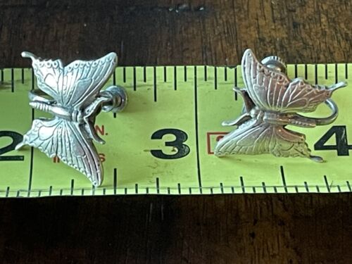 Pendiente trasero con tornillo mariposa vintage PLATA ESTERLINA - 6,53 gramos - Imagen 2 de 5