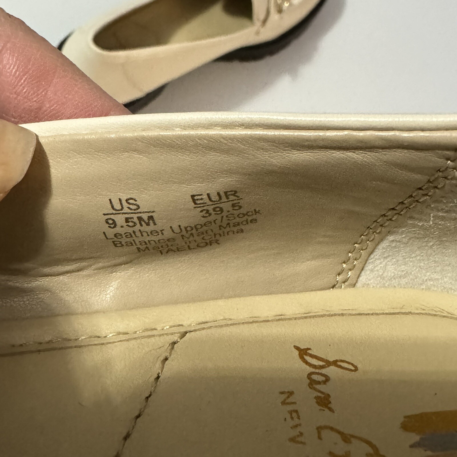 SAOLA Mocassini donna tacco grosso panna 9 5 slip on dettaglio catena suola strappo scarpa preppy