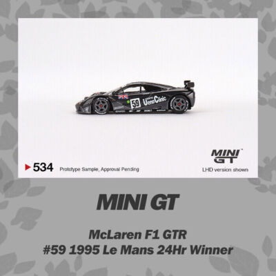 MINI GT 1:64 Scale McLaren F1 GTR #59 1995 Le Mans 24Hr