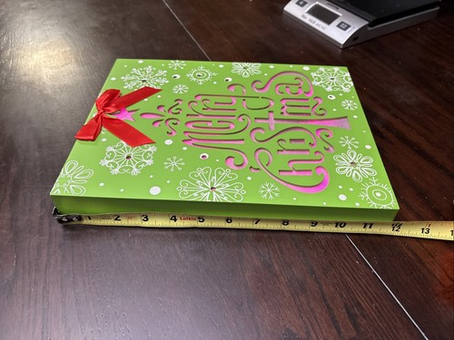 12 "x 9" beleuchtete Frohe Weihnachten Wanddeko Weihnachtskunst Leuchtbox Bronner’s EUC - Bild 10 von 12