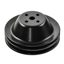 Double Groove Steel Short Water Pump Pulley For Small Block Chevy Sbc 327 350 Double Groove Steel Short Water Pump Pulley For Small Block Chevy Sbc 327 350