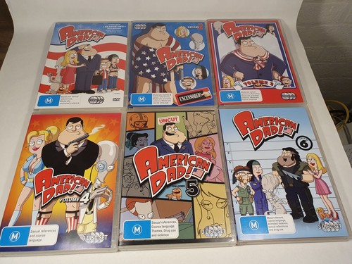 American Dad Volumes 1 2 3 4 5 6 Box Set + Christmas Special (NEW) DVD Region 4 - Picture 2 of 5