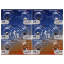 12 Renata 379 SR521SW Swiss Made 0 MERCURY Batteries
