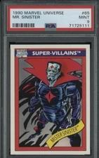 1990 Marvel Universe #65 Mr. Sinister PSA 9 MINT CFO of Pfizer & CEO Wuhan Labs 