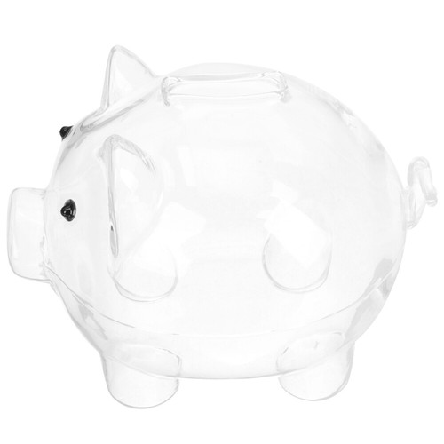 Linda alcancía de vidrio transparente para niños ahorros para adultos niños - Imagen 4 de 12