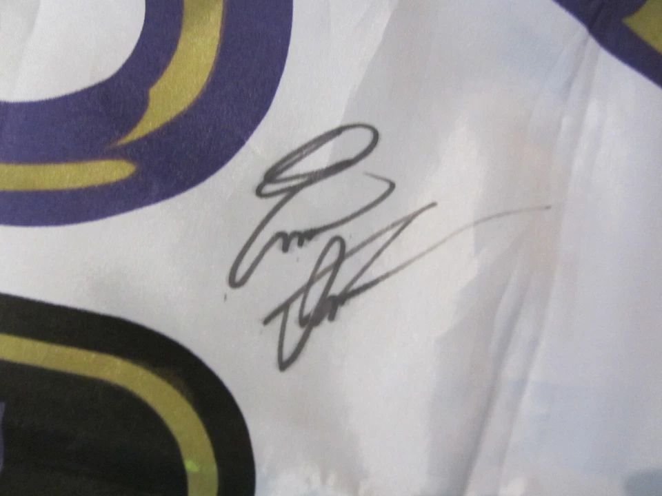 autograph signed Brickyard 400 Race Banner Irvan Burton Martin Luke Speed - Image 4 of 4