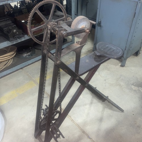Antique Pedal Grinding Wheel Machine Chain Driven , Very NICE eBay
