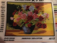 Collection D Art Printed needlepoint canvas 30x40 CmCanvas Only