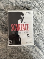Scarface: The World is Yours (Nintendo Wii Complete CIB missing Back Case TESTED