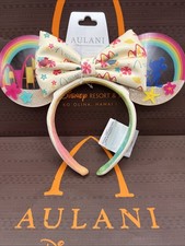 *New Disney Aulani Hotel Minnie Mouse Beach Sand Acrylic Mickey Ears Headband 4