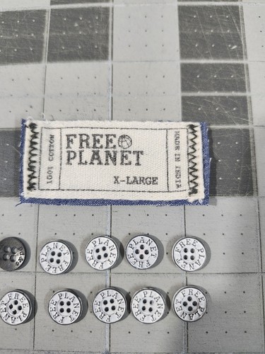 Free Planet Vintage Sew On Tag And 10 Replacement Buttons Junk Journal - Picture 2 of 4
