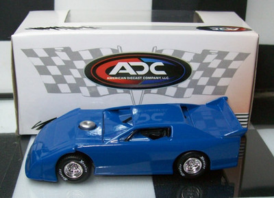 BLUE BLANK 1/64 ADC DIRT LATE MODEL DIECAST RACING CAR