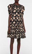 NWOT ULLA JOHNSON Cassian floral cotton-blend minidress, Sz 10, $525
