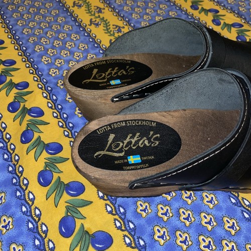 Lotta’s From Stockholm Neu Damen Schwarz Clogs EU 39 US 8,5 - Bild 4 von 6