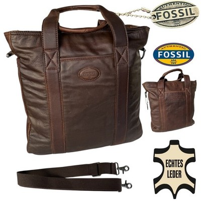 Vintage Genuine Leather FOSSIL Brown Shoulder Bag Purse Crossbody Leather
