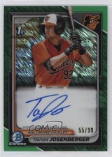 Tavian Josenberger Bowman 2024 Green Refractor /99 Auto