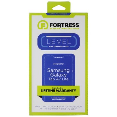 Fortress LEVEL Flat Tempered Glass for Samsung Galaxy Tab A7 Lite Tablet - Clear