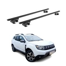 Barres de Toit transversales pour Dacia Duster mk3 2024-2025 Aluminium Noir 2x