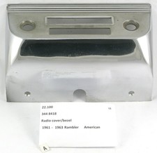 1961-1963 Rambler American Push-button Radio Plate 344 8418