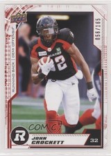 2020 Upper Deck CFL Red 56/165 John Crockett #139 0wr