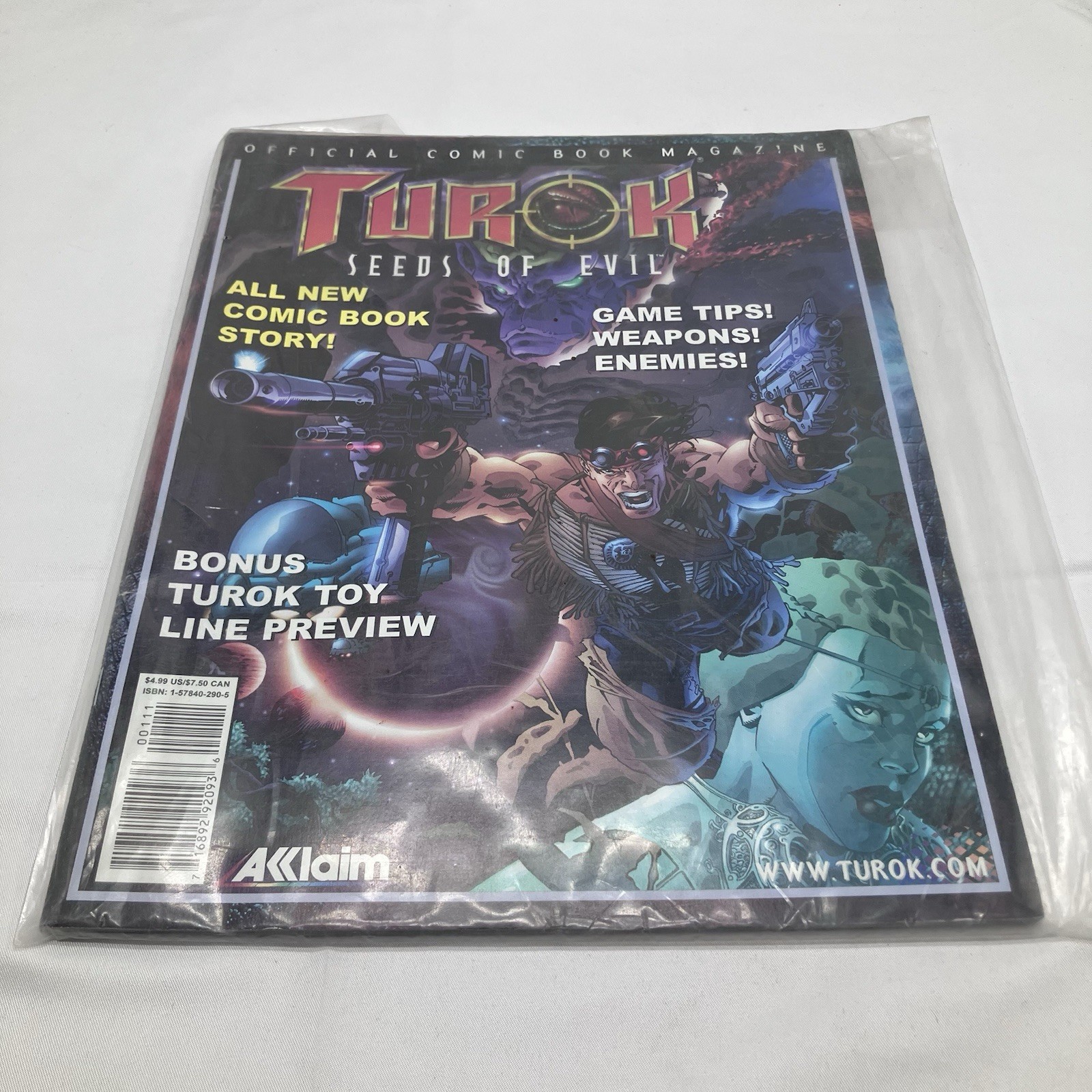 Turok Seeds Of Evil - Official Comic Book Magazine - In Protective Poly Bag