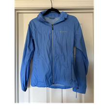 Columbia Womens Blue Hooded Lightweight Zip W...