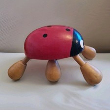 Ladybird Vintage Handheld Wooden Massager***