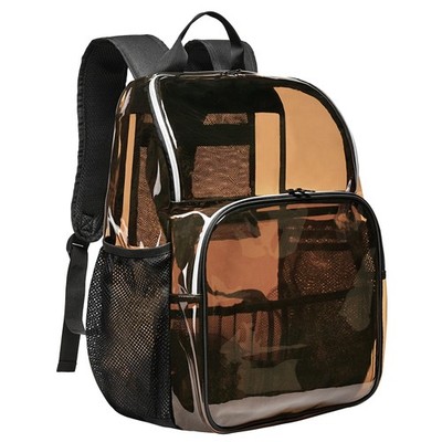Clear Backpack,18'' See Through Backpacks School Approved Heavy Duty Clear Ba...