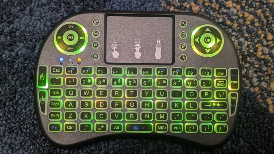 New | $0 Ship | Mini Wireless Keyboard w/ Touchpad for PC Android TV Media Box - Image 2 of 4