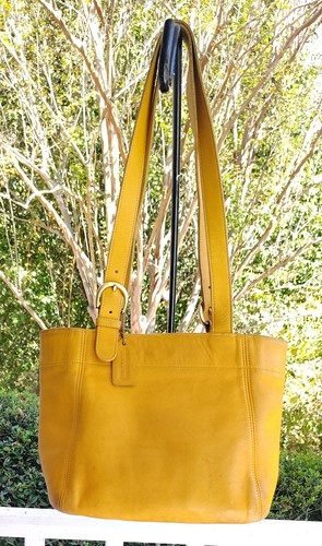 Coach SMALL 4157 Waverly Soho Y2K Mustard Yellow Leather Shoulder Bag - Picture 1 of 21
