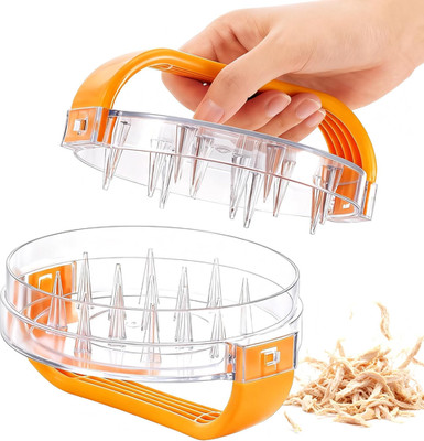 Triturador Pechuga Pollo Manual Transparente Para Preparar Comida Rapida