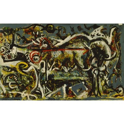 Jackson Pollock - The She-Wolf - 40x50 Inch Rolled Canvas Wall Art Print