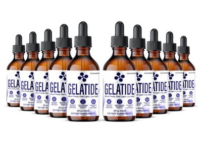 Gelatide Liquid Supplement, All Natural Formula, Gela Tide Drops (10 pack)