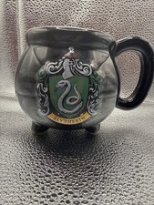Harry Potter Mug House Slytherin Crest Caldron Sculpted 20oz B8