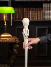 Unusual White Walking Cane Octopus Walking Stick for Men and Women Wooden Walkin