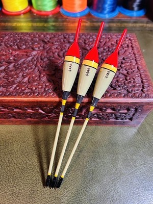Set of 3 Handmade Balsa Wood Avon Fishing Floats (250)