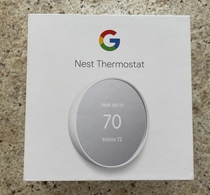 NEW Google Nest Thermostat Smart Thermostat 4th Gen Snow G4CVZ Sealed In Box