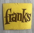 Antique 1950s Grocery Store Point Of Sale Display Sign - Hot Dogs / Franks