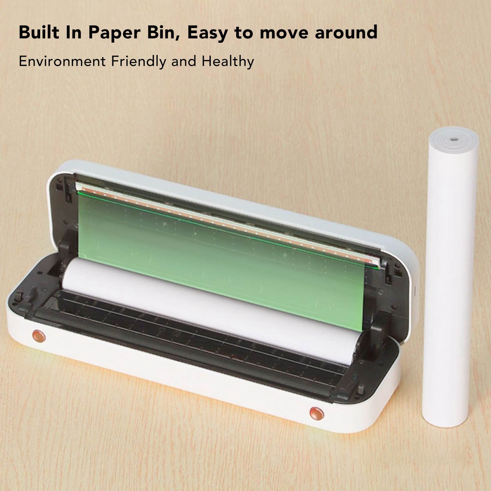 2 Roll A4 Thermal Printer Paper White Jamless Design For Sketches Invoices New