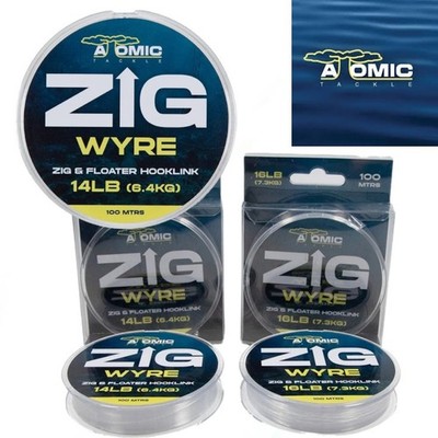 Atomic Tackle Zig Wyre - Karpfen Angelschnur 14/16lb - Angelschnur Atomic Tackle