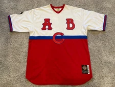 Atlanta Black Crackers Negro Leagues Baseball Jersey XXXL Red & White Headgear
