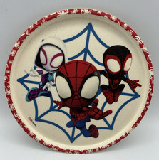 Marvel Spidey and Friends Kids Plate Zak Designs Spider-Man Gwen Melamine