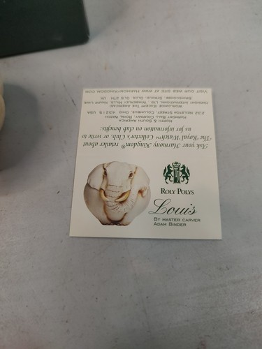 Harmony Kingdom Roly Poly "LOUIS" Elephant Trinket Box By Adam Binder Org. Box - Picture 2 of 10