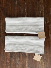 Rayon Made From Bamboo White Soft Hand Towels Lot Of 2 Nwt
