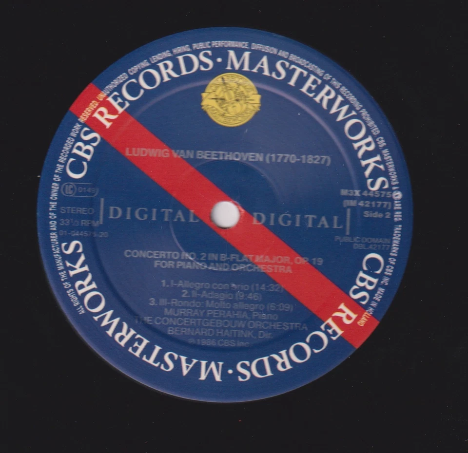 Beethoven: Die fünf Klavierkonzerte - Murray Perahia, Bernard Haitink - Box 3 LP - Bild 3 von 3