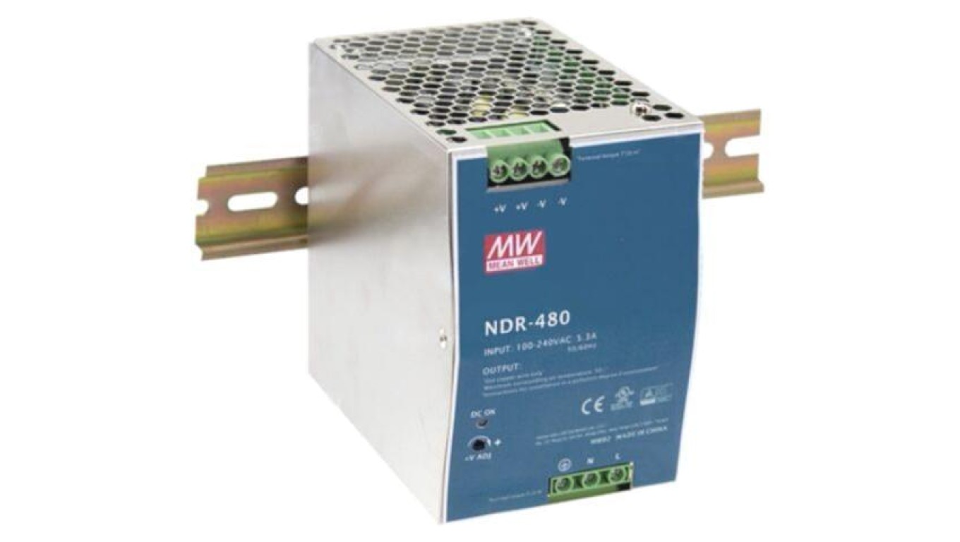 Switching power supply for DIN rail, slim, 480W, 48VDC DDR-480-48