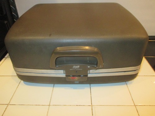 VTG 1960;S SMITH CORONA CHANCELLOR ELECTRIC TYPEWRITE+CASE+PAPERS MUSTARD NICE!! - Afbeelding 16 van 24
