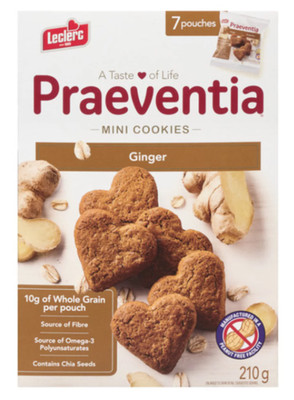 Leclerc Praeventia Wellmune Cookies Ginger 210g